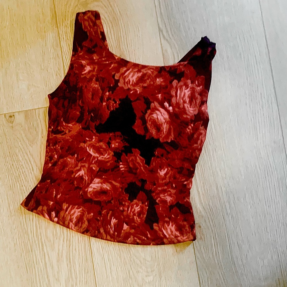 Floral Tango top cross back